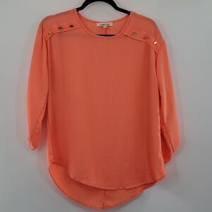 Wishful Park Peach Blouse size S
